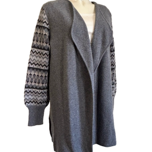 NEIMAN MARCUS The Cashmere Collection Open Front Cardigan MED